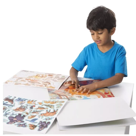 Melissa & Doug Kreatív játék, Újrahasználható matrica készlet, dzsungel és szavanna