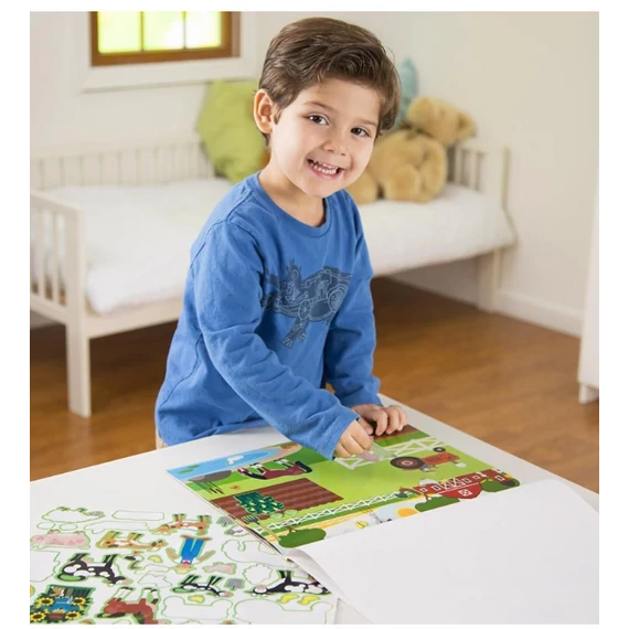 Melissa & Doug Kreatív játék, Újrahasználható matrica készlet, élőhelyek