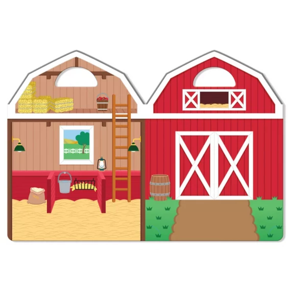 Melissa & Doug Kreatív játék, Pufi matrica készlet, farm