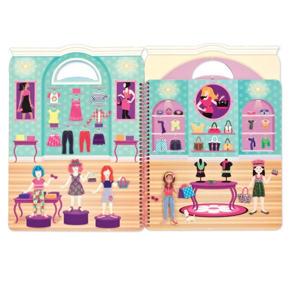 Melissa & Doug Kreatív játék, Pufi matrica készlet, glamour