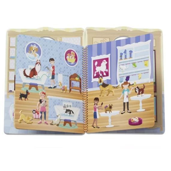 Melissa & Doug Kreatív játék, Pufi matrica készlet, házi kedvencek