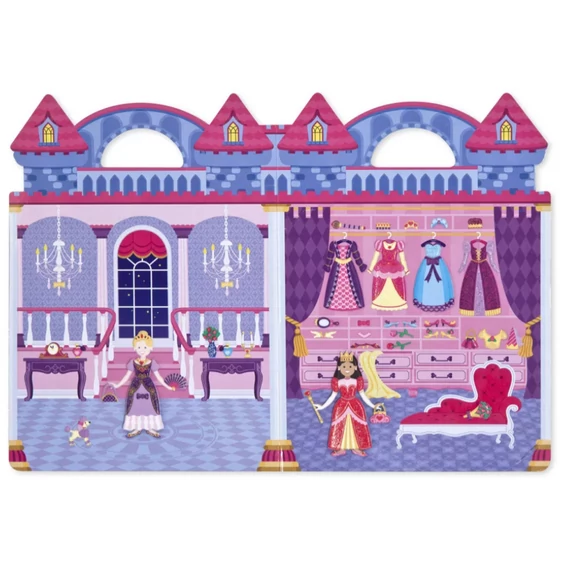 Melissa & Doug Kreatív játék, Pufi matrica készlet, hercegnő
