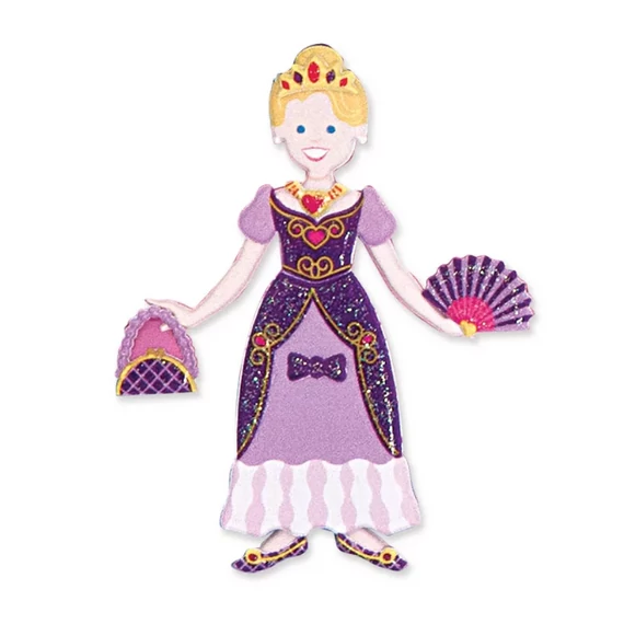 Melissa & Doug Kreatív játék, Pufi matrica készlet, hercegnő
