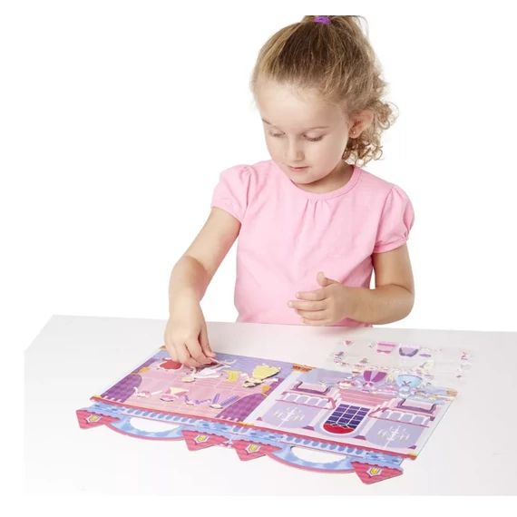 Melissa & Doug Kreatív játék, Pufi matrica készlet, hercegnő