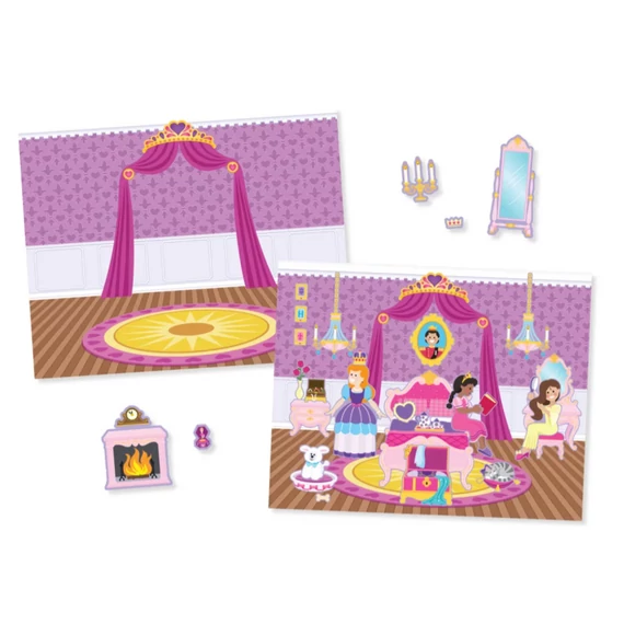 Melissa & Doug Kreatív játék, Újrahasználható matrica készlet, hercegnő