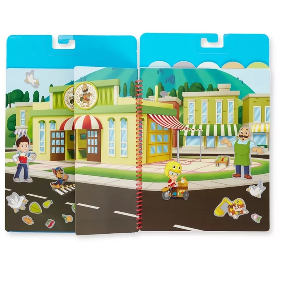 Melissa & Doug kreatív játék, újrahasználható matrica füzet, Mancs Őrjárat - Kaland-öböl