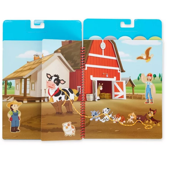 Melissa & Doug kreatív játék, újrahasználható matrica füzet, Mancs Őrjárat - Kaland-öböl
