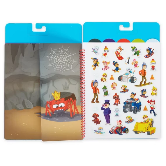 Melissa & Doug kreatív játék, újrahasználható matrica füzet, Mancs Őrjárat - Küldetések