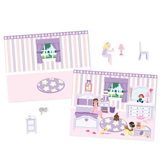 Melissa & Doug Kreatív játék, Újrahasználható matrica készlet, lakberendezés