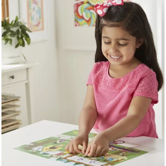 Melissa & Doug Kreatív játék, Újrahasználható matrica készlet, lakberendezés