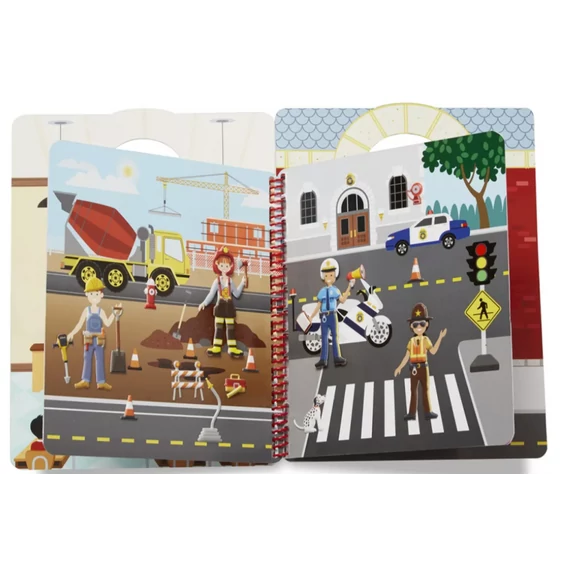 Melissa & Doug Kreatív játék, Pufi matrica készlet, foglalkozások