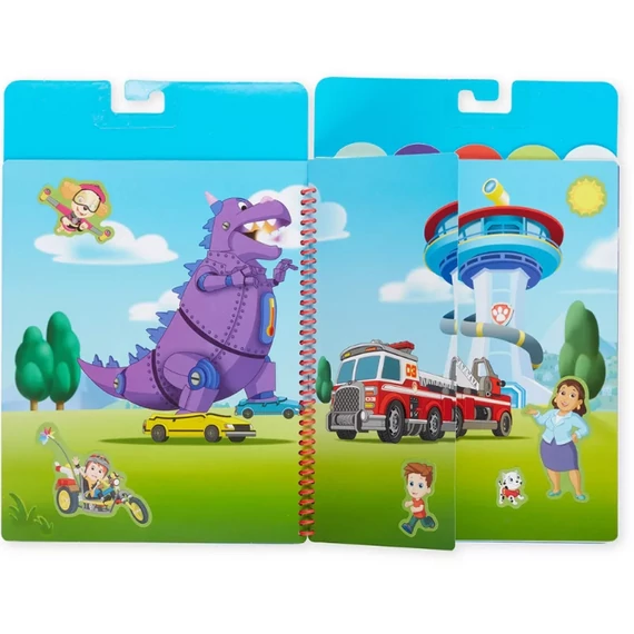Melissa & Doug kreatív játék, újrahasználható matrica füzet, Mancs Őrjárat - A nagy mentőakció