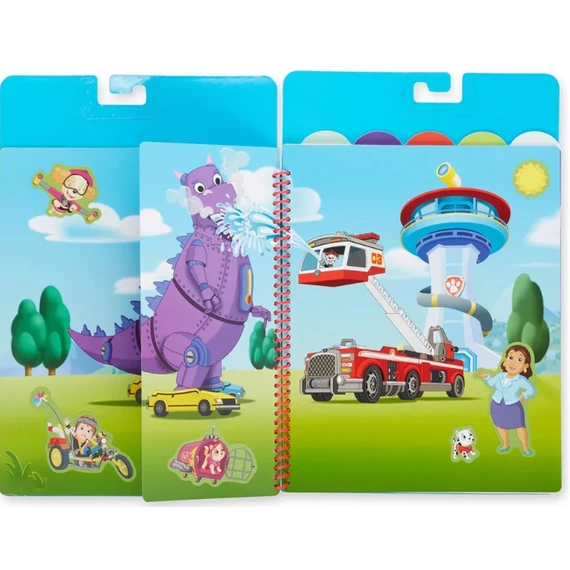 Melissa & Doug kreatív játék, újrahasználható matrica füzet, Mancs Őrjárat - A nagy mentőakció