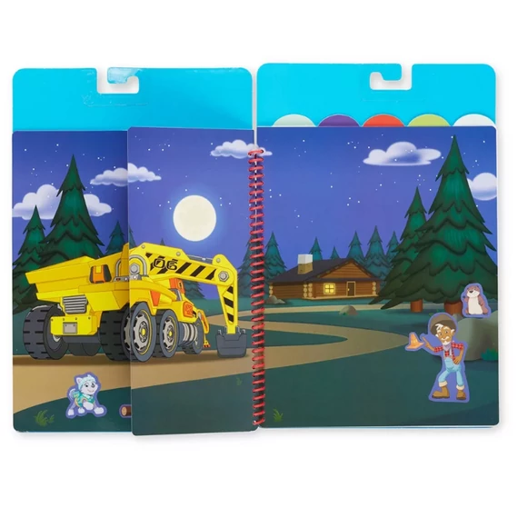 Melissa & Doug kreatív játék, újrahasználható matrica füzet, Mancs Őrjárat - A nagy mentőakció