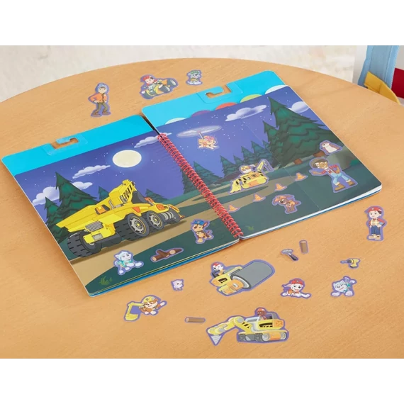 Melissa & Doug kreatív játék, újrahasználható matrica füzet, Mancs Őrjárat - A nagy mentőakció