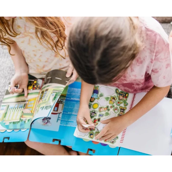 Melissa & Doug kreatív játék, pufi matrica füzet, Mancs Őrjárat - Kaland-öböl