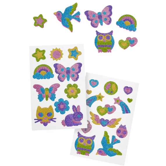 Melissa & Doug Kreatív játék, Glitter pufi matrica készítő, barátság