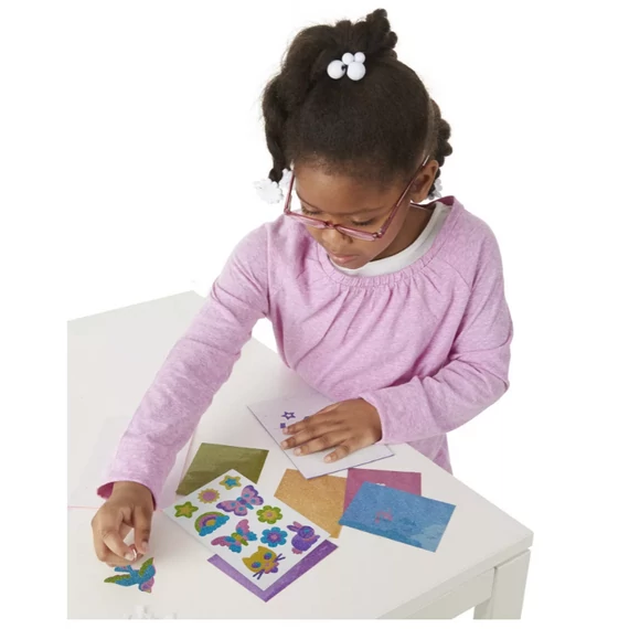 Melissa & Doug Kreatív játék, Glitter pufi matrica készítő, barátság