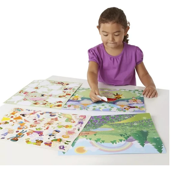 Melissa & Doug Kreatív játék, Illatos matrica készlet, virágtündérek