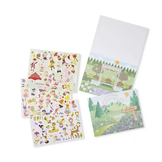 Melissa & Doug Kreatív játék, Illatos matrica készlet, virágtündérek