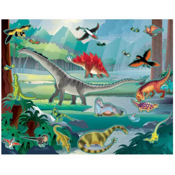 Melissa & Doug Kreatív játék, újrahasználható matrica készlet, őskor
