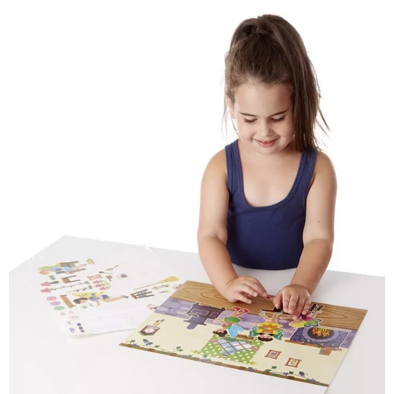 Melissa & Doug Kreatív játék, Újrahasználható matrica készlet, tündérek