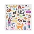 Melissa & Doug Kreatív játék, Pufi matrica készlet, házi kedvencek