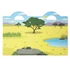 Melissa & Doug Kreatív játék, Pufi matrica készlet, szafari