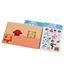Melissa & Doug kreatív játék, újrahasználható matricakészlet, Azúrkék nyomok és te - Azúrkék kedvenc helyei